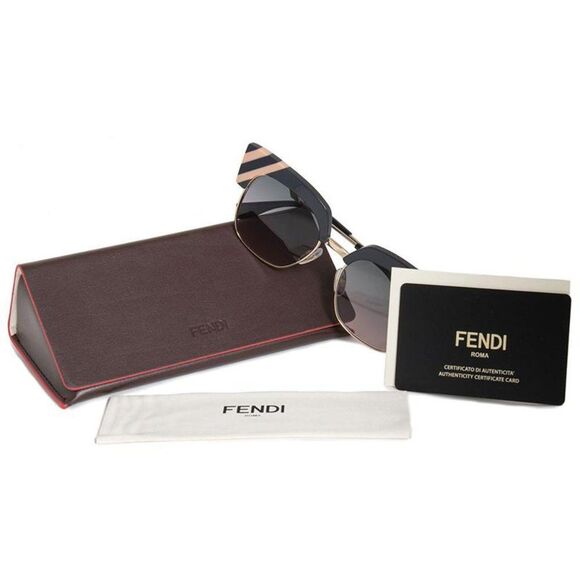 Fendi FF0241/S KB7 GREY Pink Cat-Eye Sunglasses - Picture 5 of 5